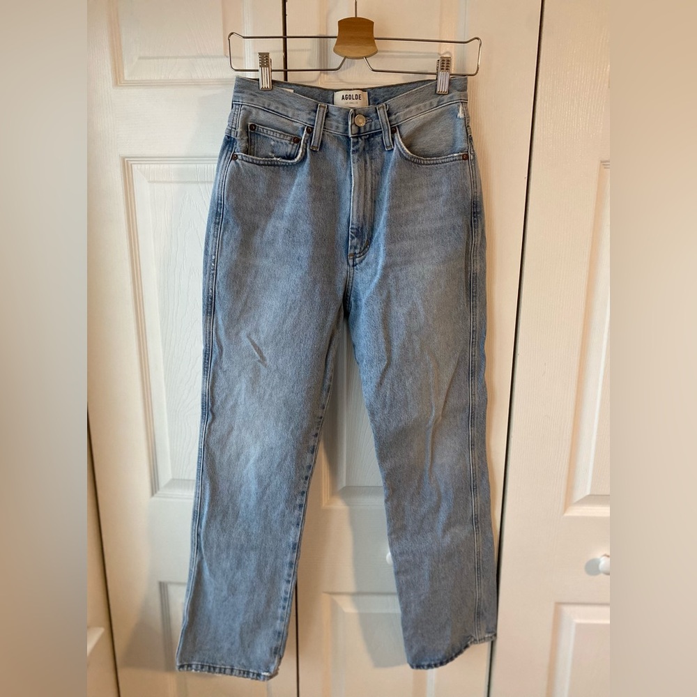 AGOLDE 26 STRAIGHT JEANS (barely worn)